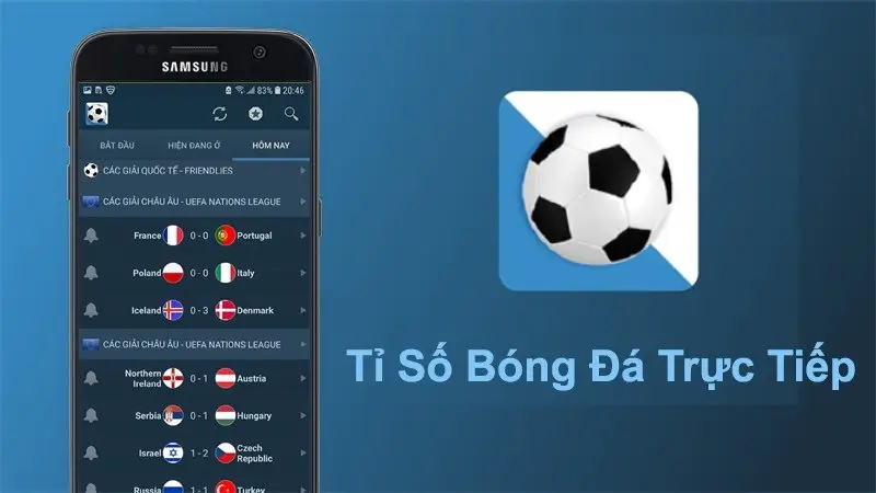 Tỷ số bóng đá 8xbet